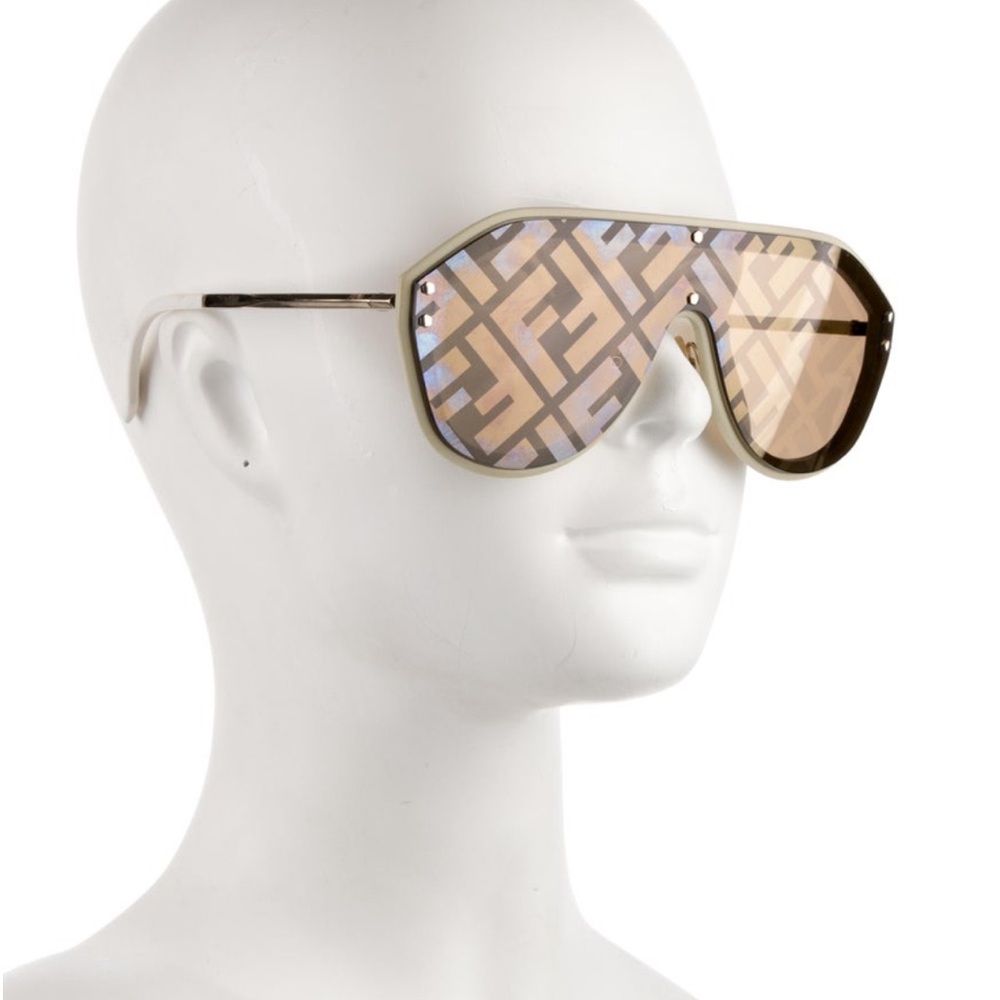 oversized aviator logo sunglasses by Fendi.